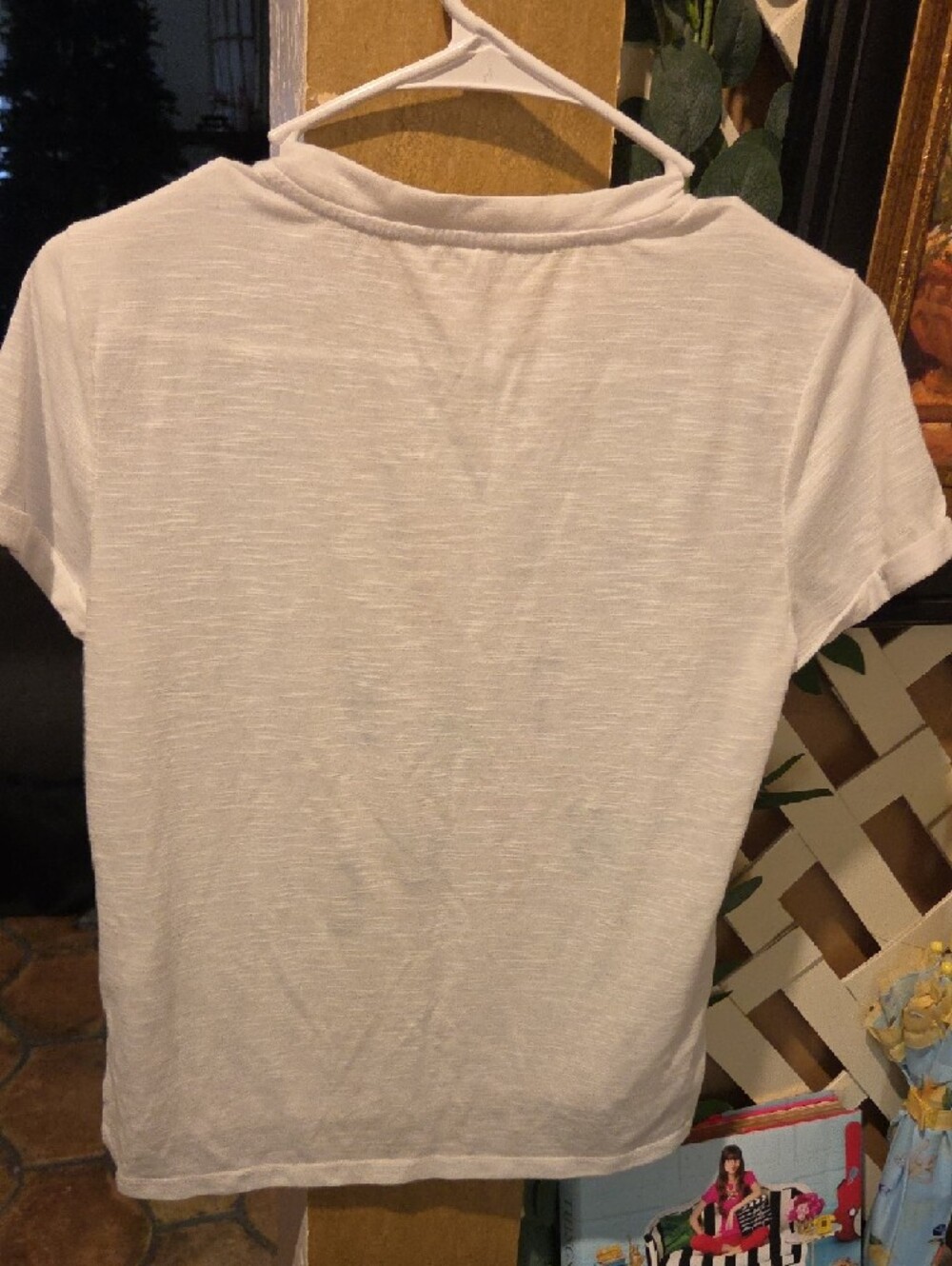 POPSUGAR White Tee with Multicolor Block Lettering - Picture 5 of 6